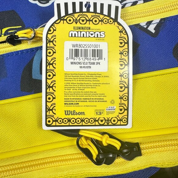 Minions V3.0 Team 6 Pack Tennis Bag - Picture 8 of 11